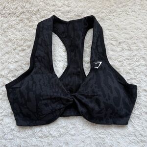 Gymshark Adapt Safari Black Sports Bra